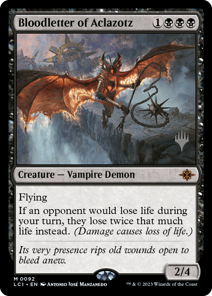 Bloodletter of Aclazotz (Promo Pack) [The Lost Caverns of Ixalan Promos]-1