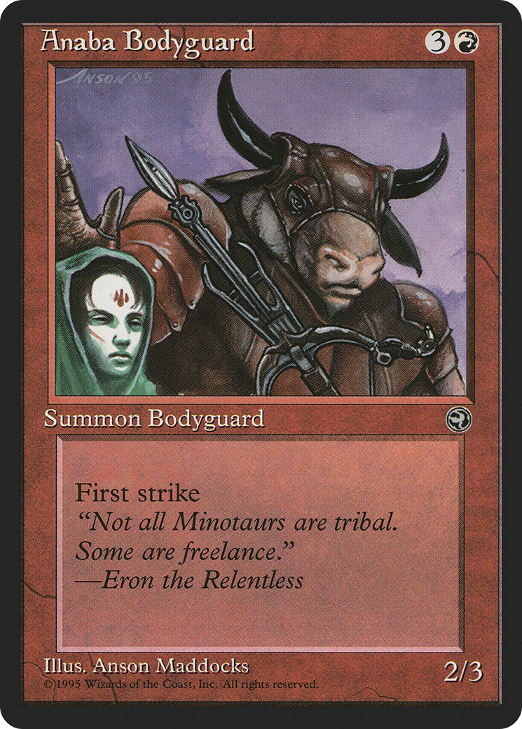 Anaba Bodyguard (Halina Flavor Text) [Homelands]-1