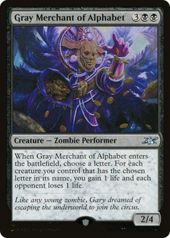 Gray Merchant of Alphabet (Galaxy Foil) [Unfinity]-1