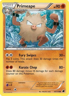 Primeape (60/116) [Black & White: Plasma Freeze]-1