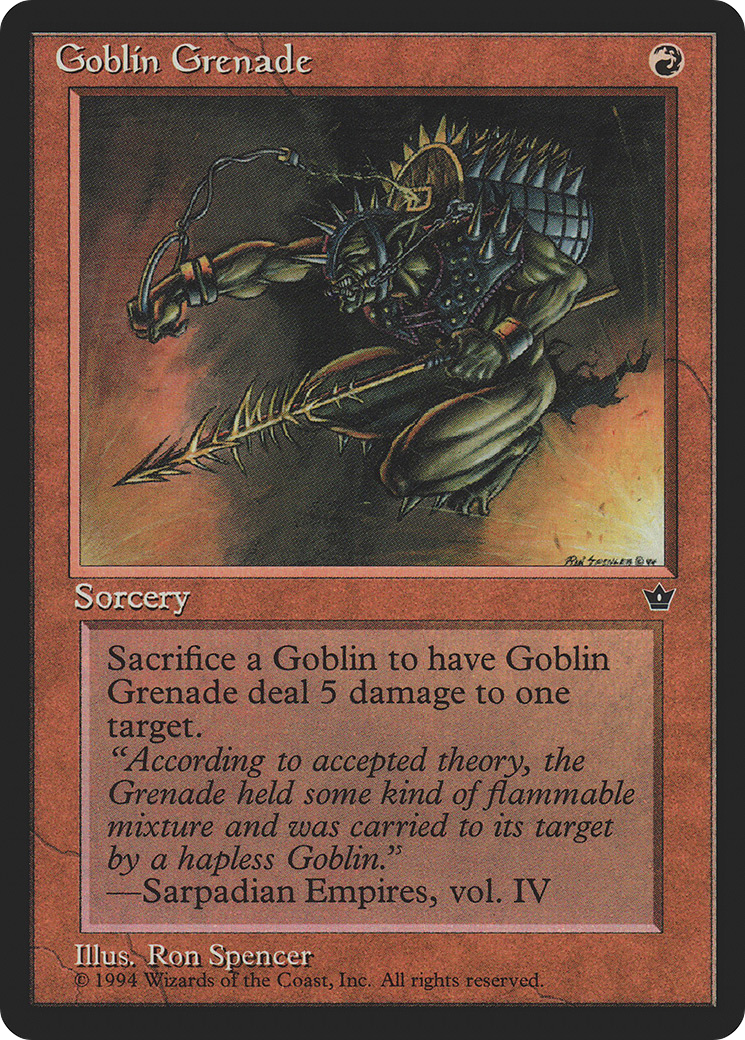 Goblin Grenade (Ron Spencer) [Fallen Empires]-1
