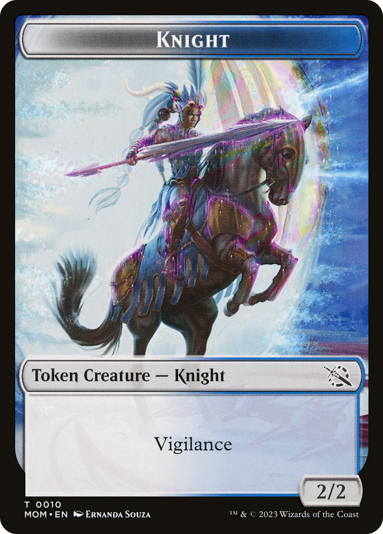 Knight (TMOM-010) - March of the Machine Tokens Foil-1