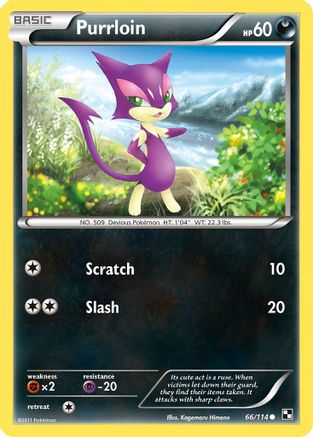 Purrloin (66/114) [Black & White: Base Set]-1