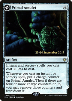 Primal Amulet // Primal Wellspring [Ixalan Prerelease Promos]-1