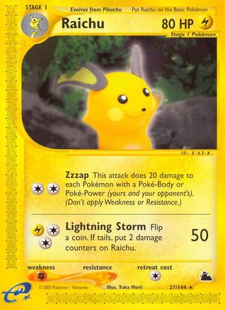Raichu (27/144) [Skyridge]-1