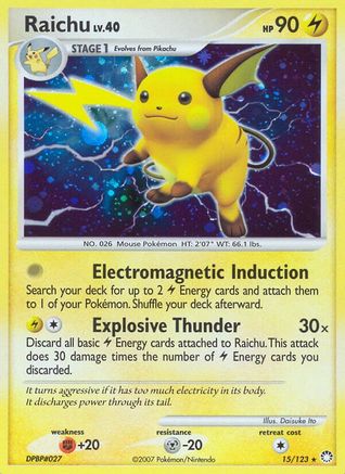 Raichu (15/123) [Diamond & Pearl: Mysterious Treasures]-1