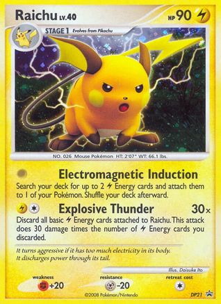 Raichu (DP21) [Diamond & Pearl: Black Star Promos]-1
