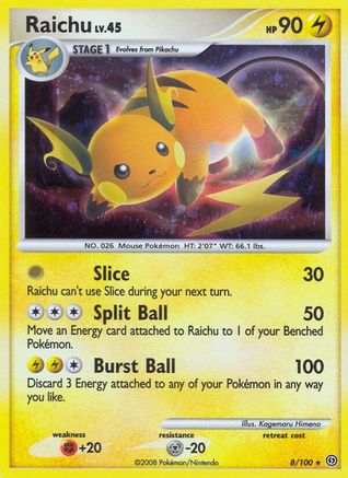 Raichu (8/100) [Diamond & Pearl: Stormfront]-1