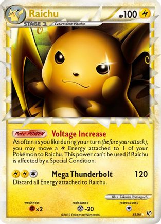 Raichu (83/90) [HeartGold & SoulSilver: Undaunted]-1
