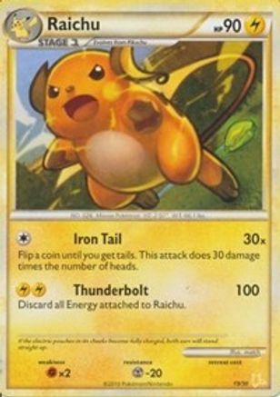 Raichu (19/30) [HeartGold & SoulSilver: Trainer Kit - Raichu]-1