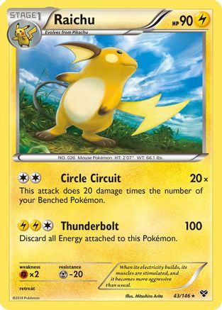 Raichu (43/146) [XY: Base Set]-1