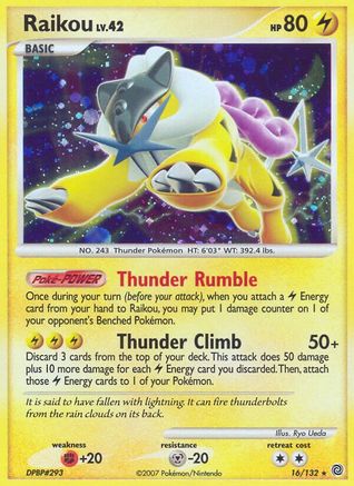 Raikou (16/132) [Diamond & Pearl: Secret Wonders]-1