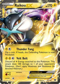 Raikou EX (38/108) [Black & White: Dark Explorers]-1