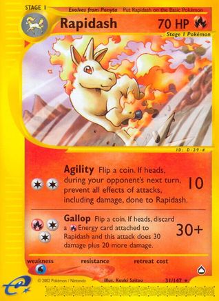 Rapidash (31/147) [Aquapolis]-1