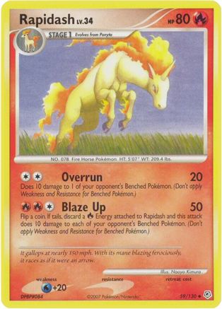 Rapidash (59/130) [Diamond & Pearl: Base Set]-1