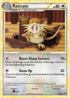 Raticate (34/90) [HeartGold & SoulSilver: Undaunted]-1