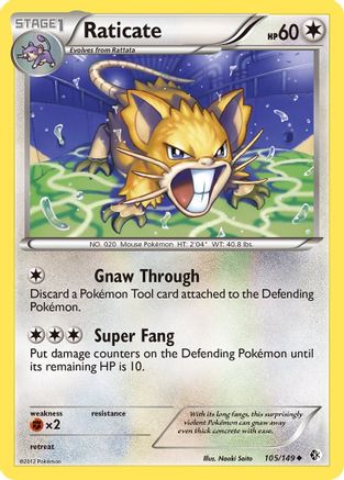 Raticate (105/149) [Black & White: Boundaries Crossed]-1