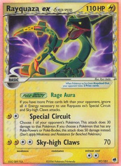 Rayquaza ex (97/101) (Delta Species) [EX: Dragon Frontiers]-1