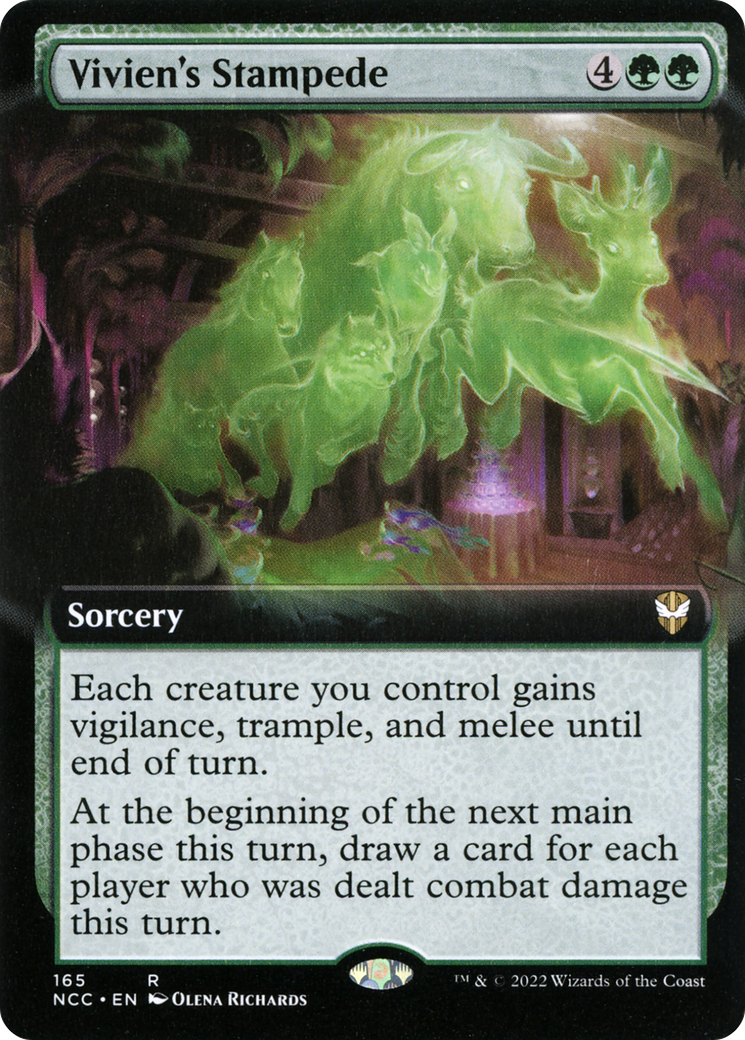 Vivien's Stampede (Extended Art) (NCC-165) - New Capenna Commander: (Extended Art)-1