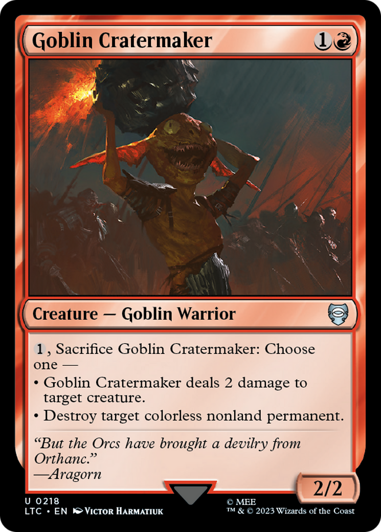 Goblin Cratermaker [The Lord of the Rings: Tales of Middle-Earth Commander]-1
