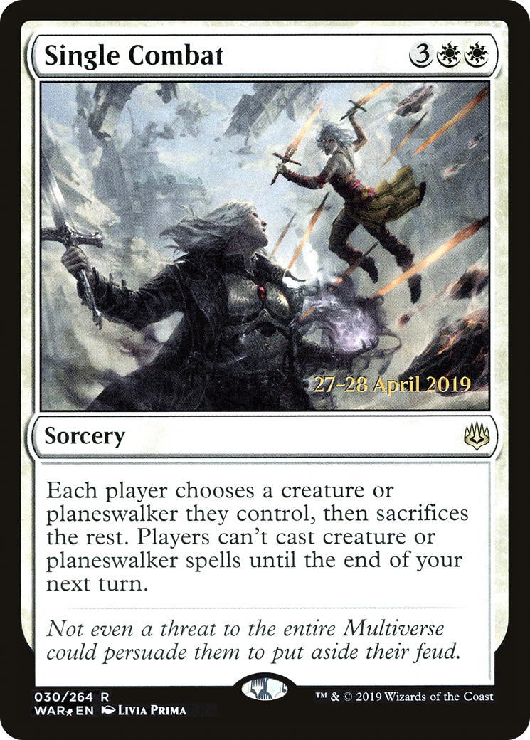 Single Combat [War of the Spark Prerelease Promos]-1