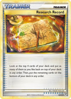 Research Record (84/95) [HeartGold & SoulSilver: Call of Legends]-1