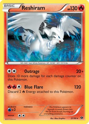 Reshiram (21/99) [Black & White: Next Destinies]-1