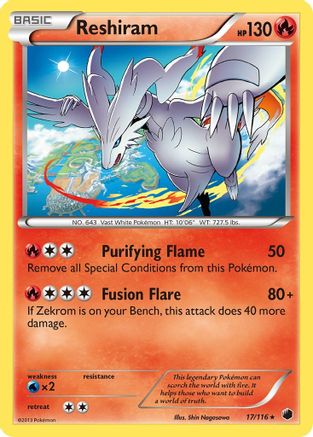Reshiram (17/116) [Black & White: Plasma Freeze]-1