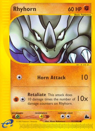 Rhyhorn (91/144) [Skyridge]-1