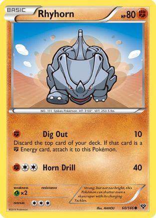 Rhyhorn (60/146) [XY: Base Set]-1