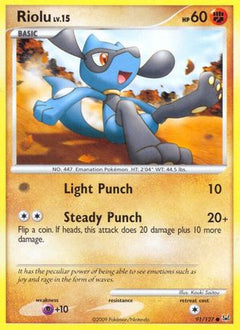 Riolu (91/127) [Platinum: Base Set]-1