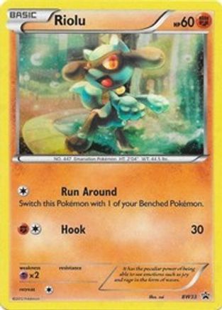 Riolu (BW33) (Cosmos Holo) [Black & White: Black Star Promos]-1