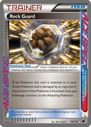 Rock Guard (108/116) [Black & White: Plasma Freeze]-1