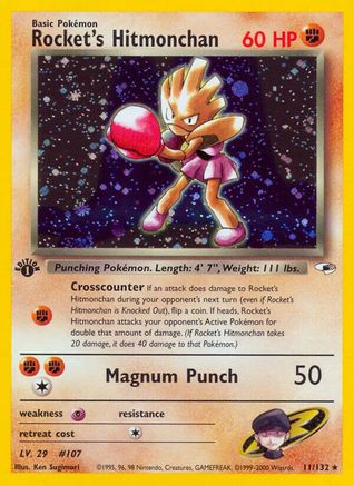 Rocket's Hitmonchan (11/132) [Gym Heroes Unlimited]-1