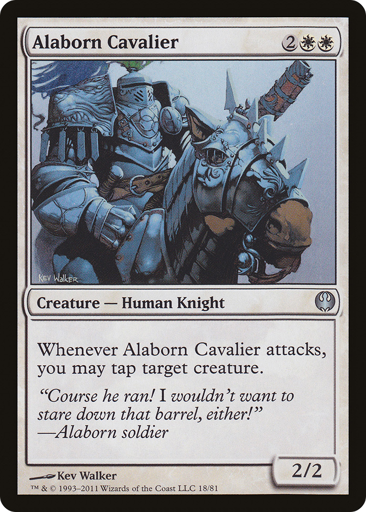 Alaborn Cavalier [Duel Decks: Knights vs. Dragons]-1