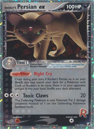 Rocket's Persian ex (116/115) [EX: Unseen Forces]-1