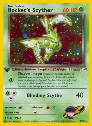 Rocket's Scyther (13/132) [Gym Heroes Unlimited]-1