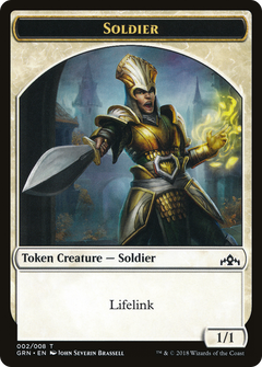 Soldier // Goblin Double-Sided Token [Guilds of Ravnica Guild Kit Tokens]-3