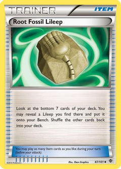 Root Fossil Lileep (87/101) [Black & White: Plasma Blast]-1