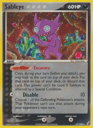 Sableye (10/100) [EX: Crystal Guardians]-1