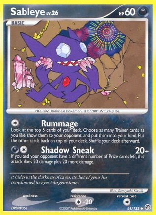 Sableye (63/132) [Diamond & Pearl: Secret Wonders]-1
