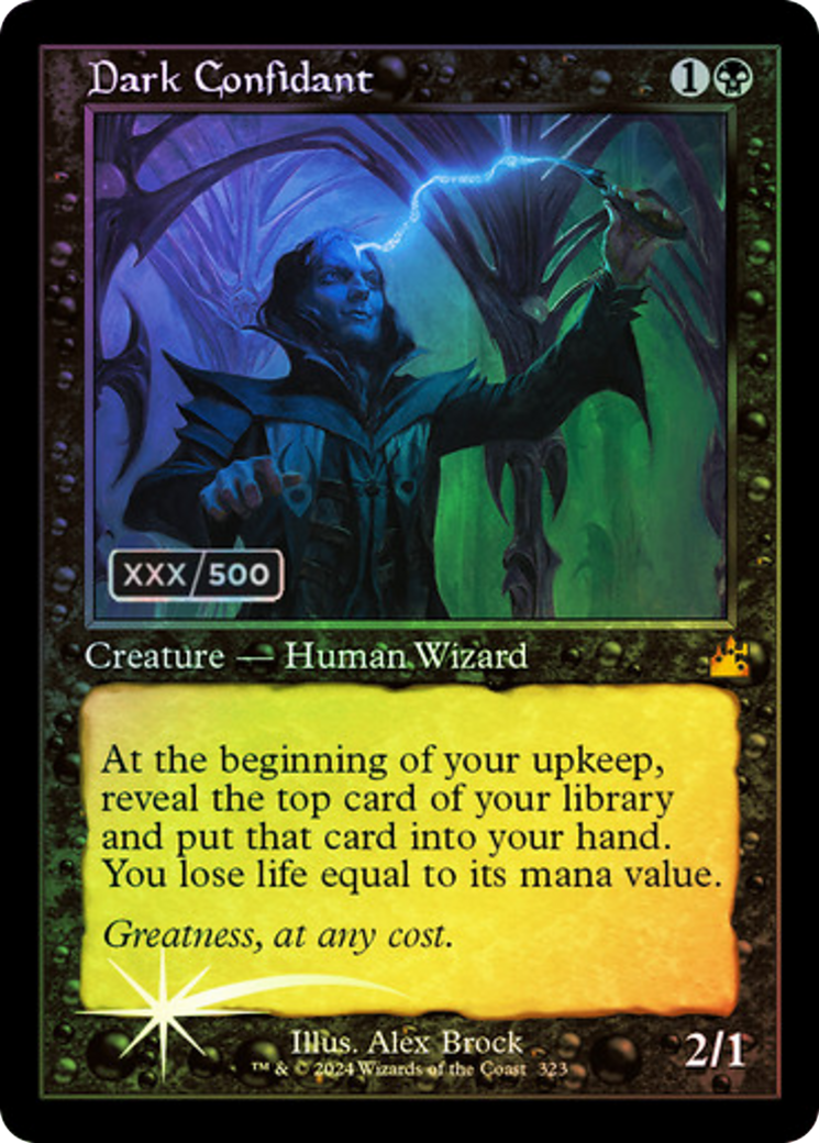 Dark Confidant (Retro) (Serialized) [Ravnica Remastered]-1