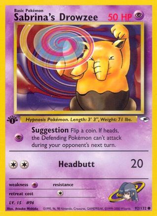 Sabrina's Drowzee (92/132) [Gym Heroes Unlimited]-1