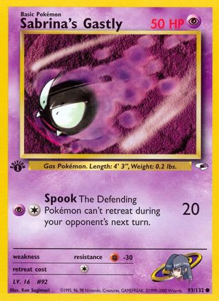 Sabrina's Gastly (93/132) [Gym Heroes Unlimited]-1