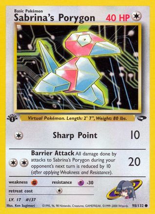 Sabrina's Porygon (98/132) [Gym Challenge Unlimited]-1