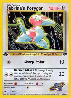 Sabrina's Porygon (98/132) [Gym Challenge Unlimited]-1