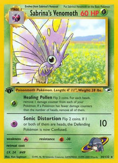 Sabrina's Venomoth (34/132) [Gym Heroes Unlimited]-1