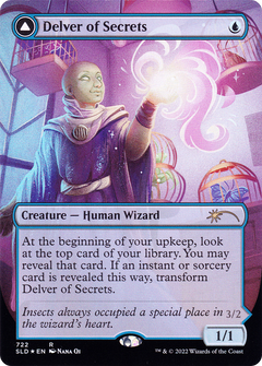 Delver of Secrets // Insectile Aberration (Borderless) [Secret Lair: From Cute to Brute]-3