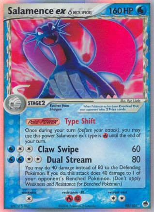 Salamence ex (98/101) (Delta Species) [EX: Dragon Frontiers]-1