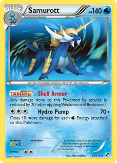 Samurott (32/114) [Black & White: Base Set]-1